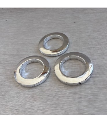 حلقه ساده نقره ای جنس خوب